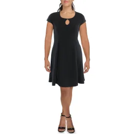24seven Comfort Apparel Womens Knit Short Sleeves Shift Dress