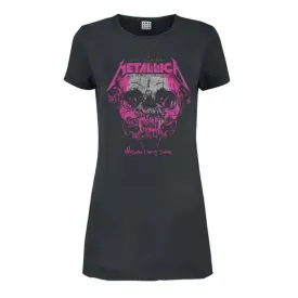 Amplified Womens/Ladies Wherever I May Roam Metallica T-Shirt Dress