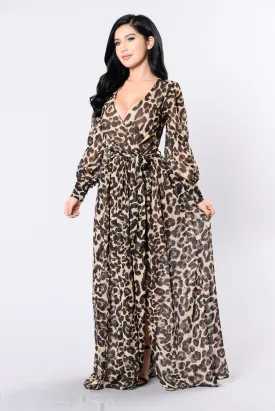 Animalistic Ways Dress - Leopard