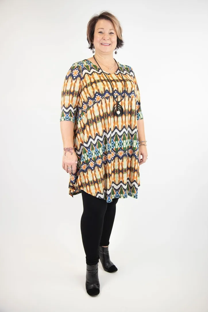 Annie Soft V-Neck Dress with Pockets