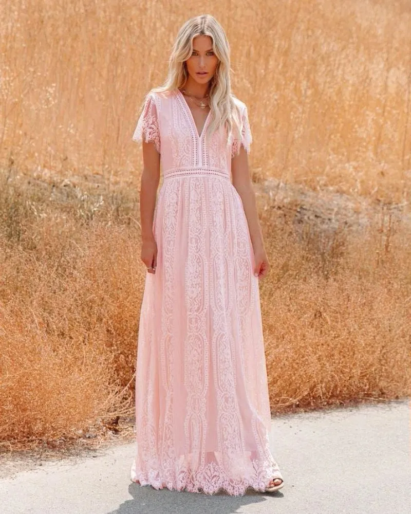 Autumn Tulle Dress Deep V Pullover Wedding Dress