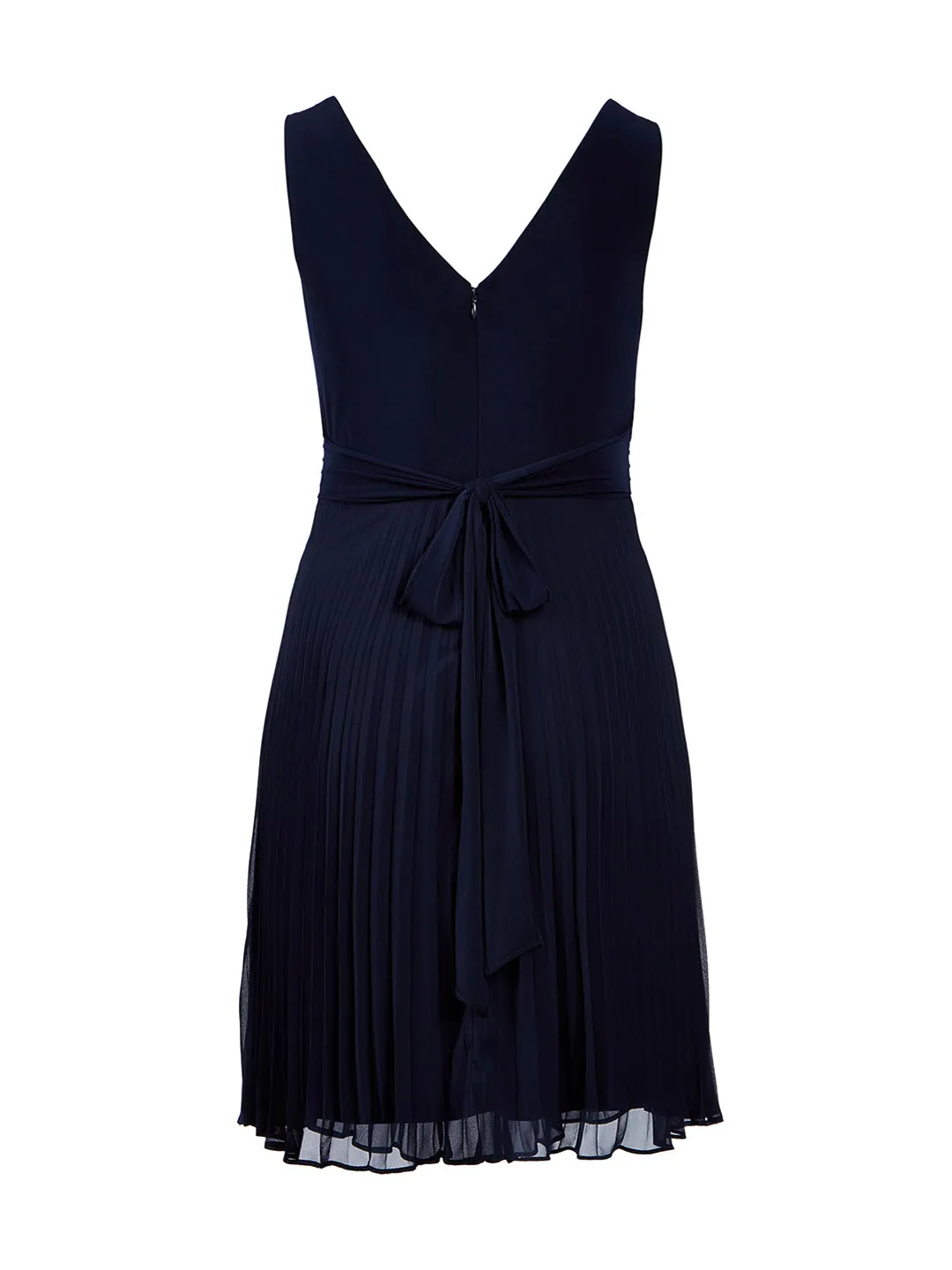 Blue Moon Fit-And-Flare Pleated Dress