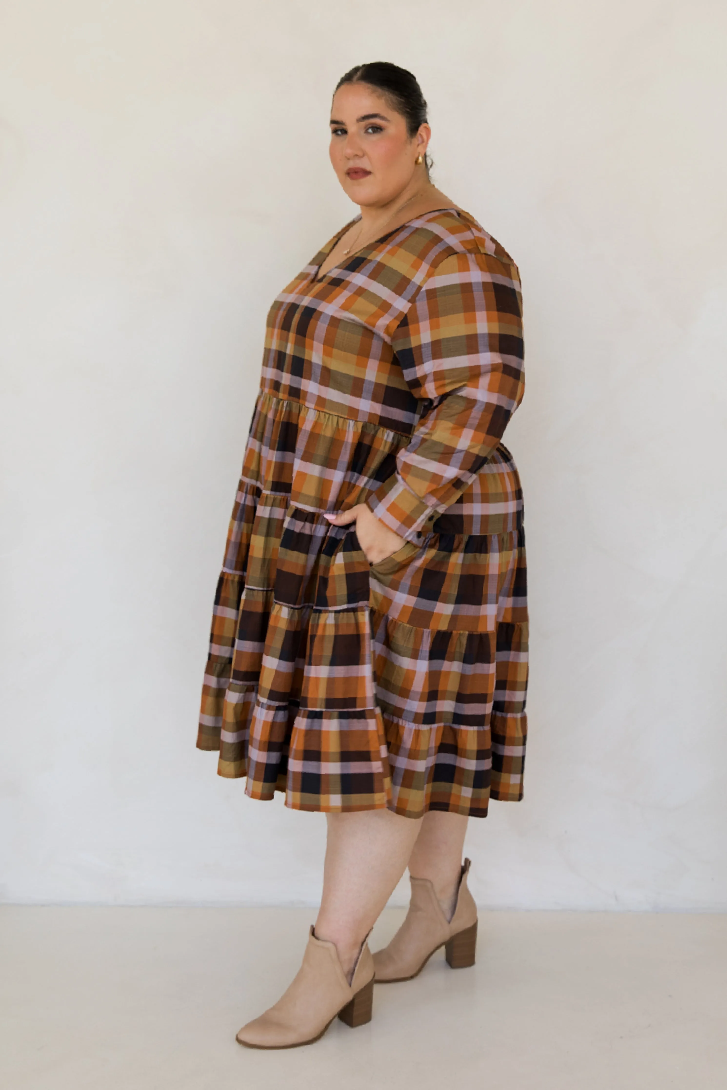 Bonita Dress | Fall Check | FINAL SALE