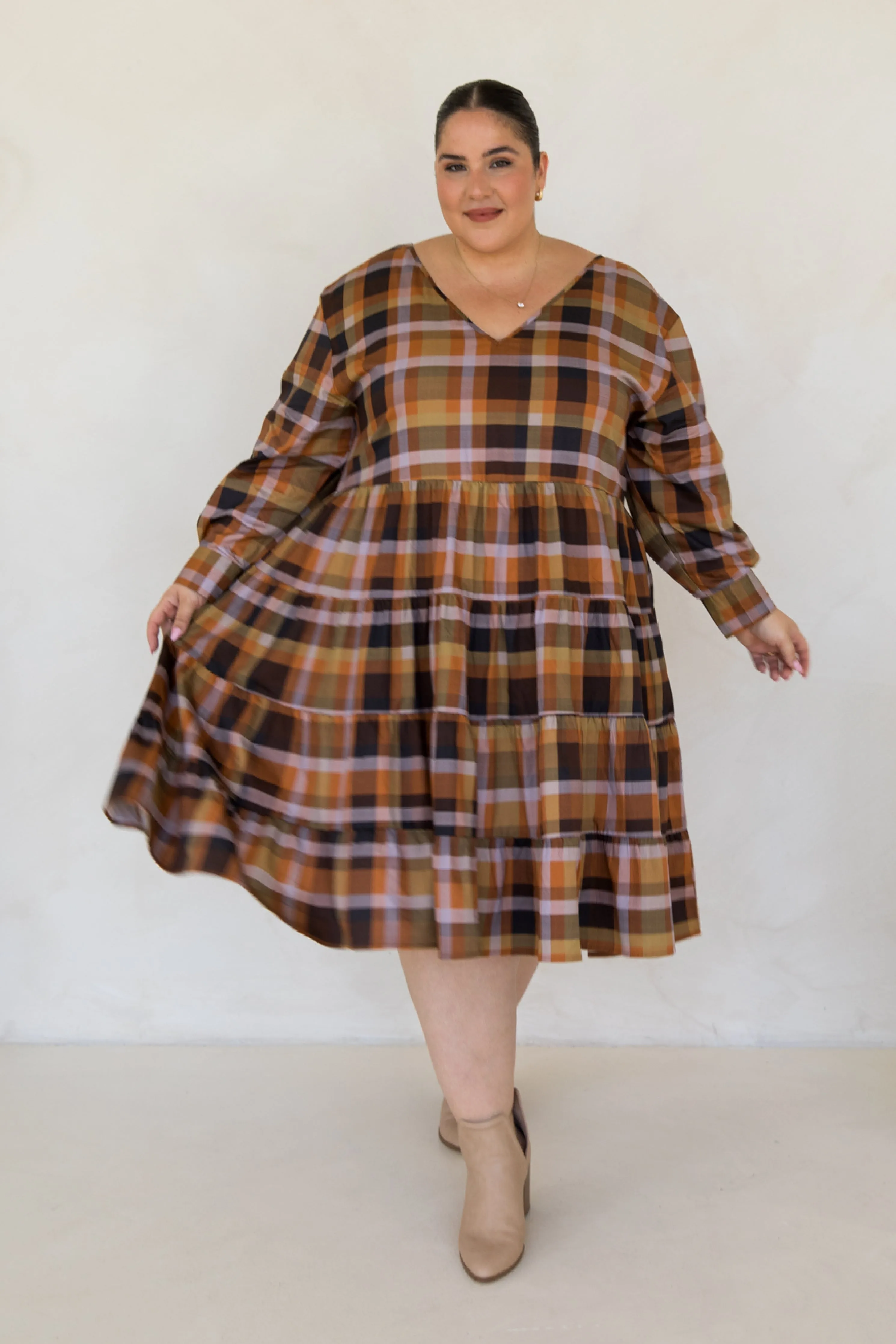Bonita Dress | Fall Check | FINAL SALE