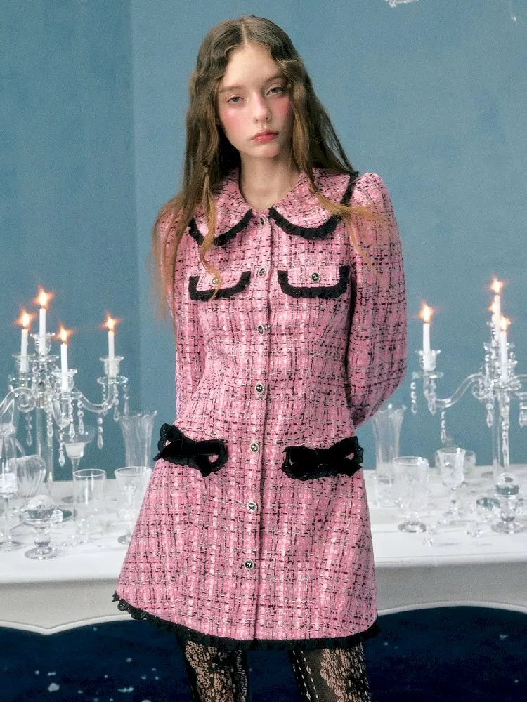 Bubble Sleeve Waist Cinching Dress【s0000005142】
