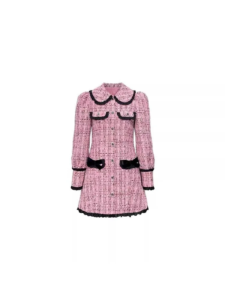 Bubble Sleeve Waist Cinching Dress【s0000005142】