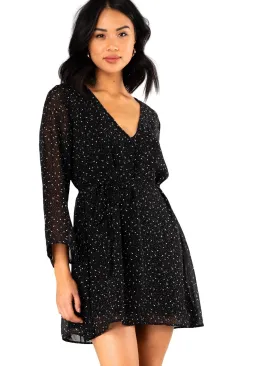 Charmed Long Sleeve Dress - Black