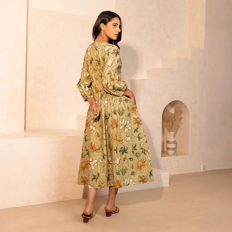Cotton Dress For Women | Printed | Multicolour