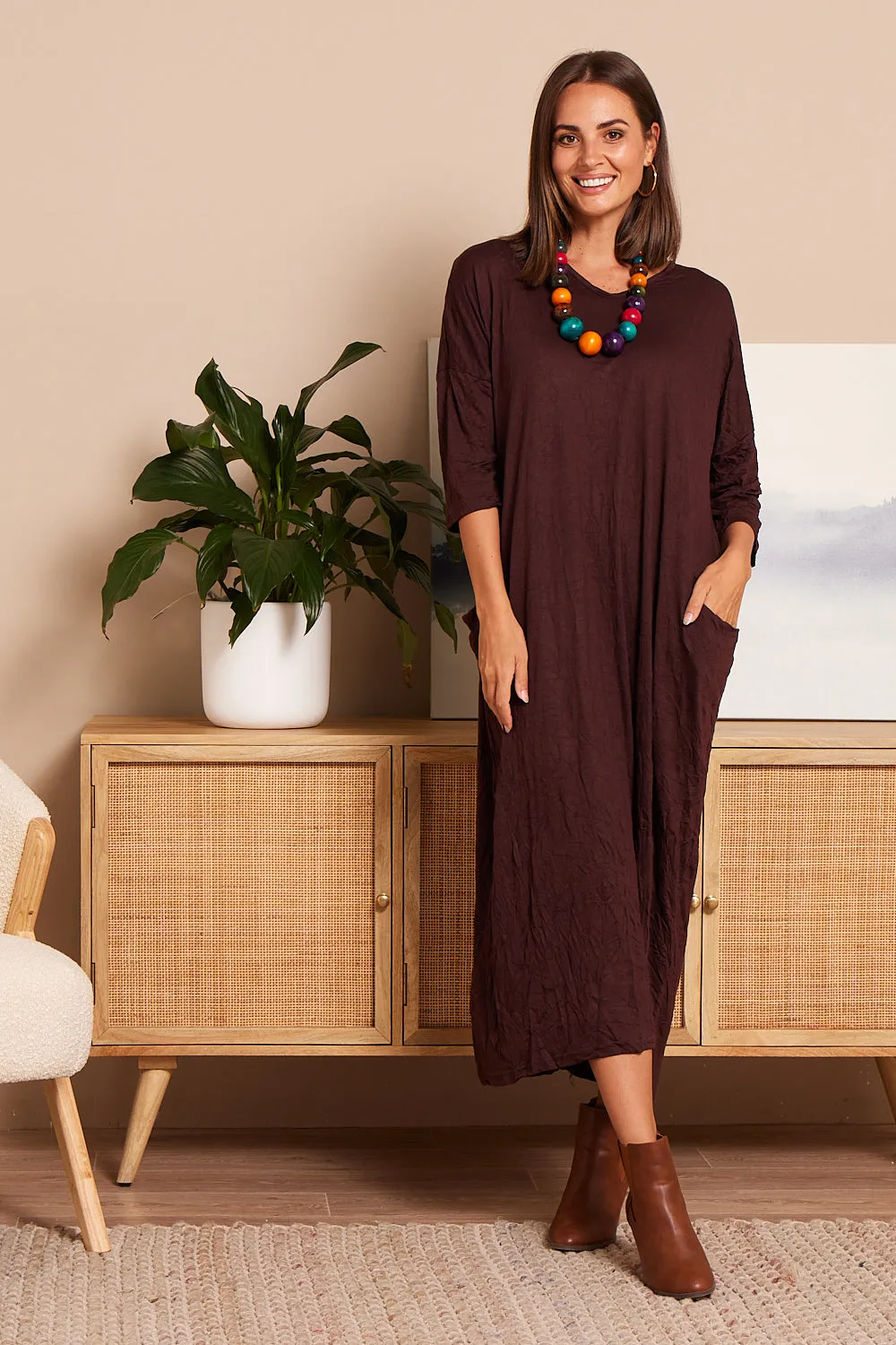 Elvira Dress - Chocolate