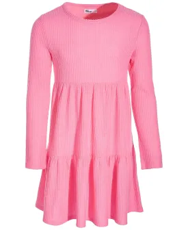 Epic Threads Big Girls Long-Sleeve Waffled Tiered Dress