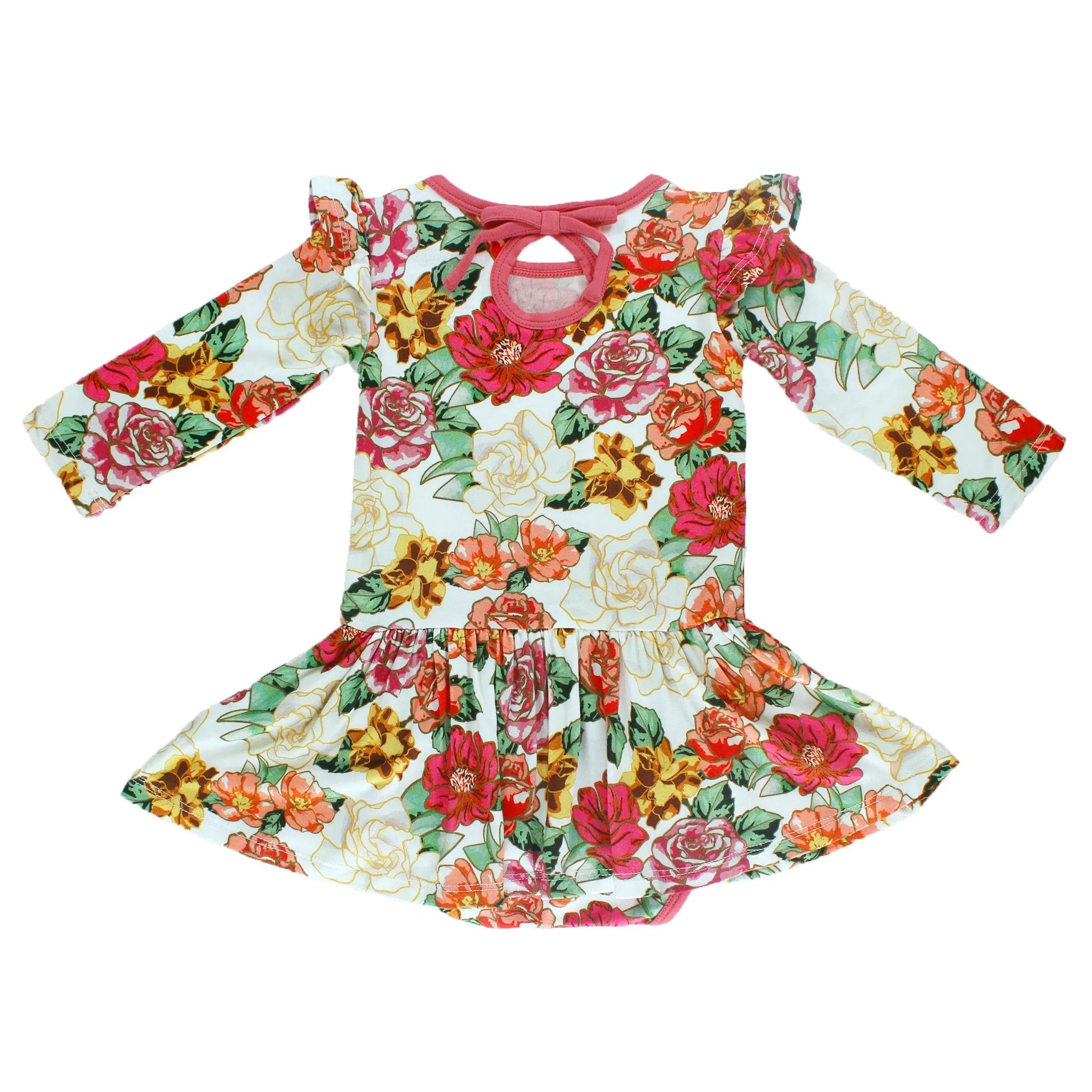 Fall In Love Twirling Bodysuit Dress (3M-24M)