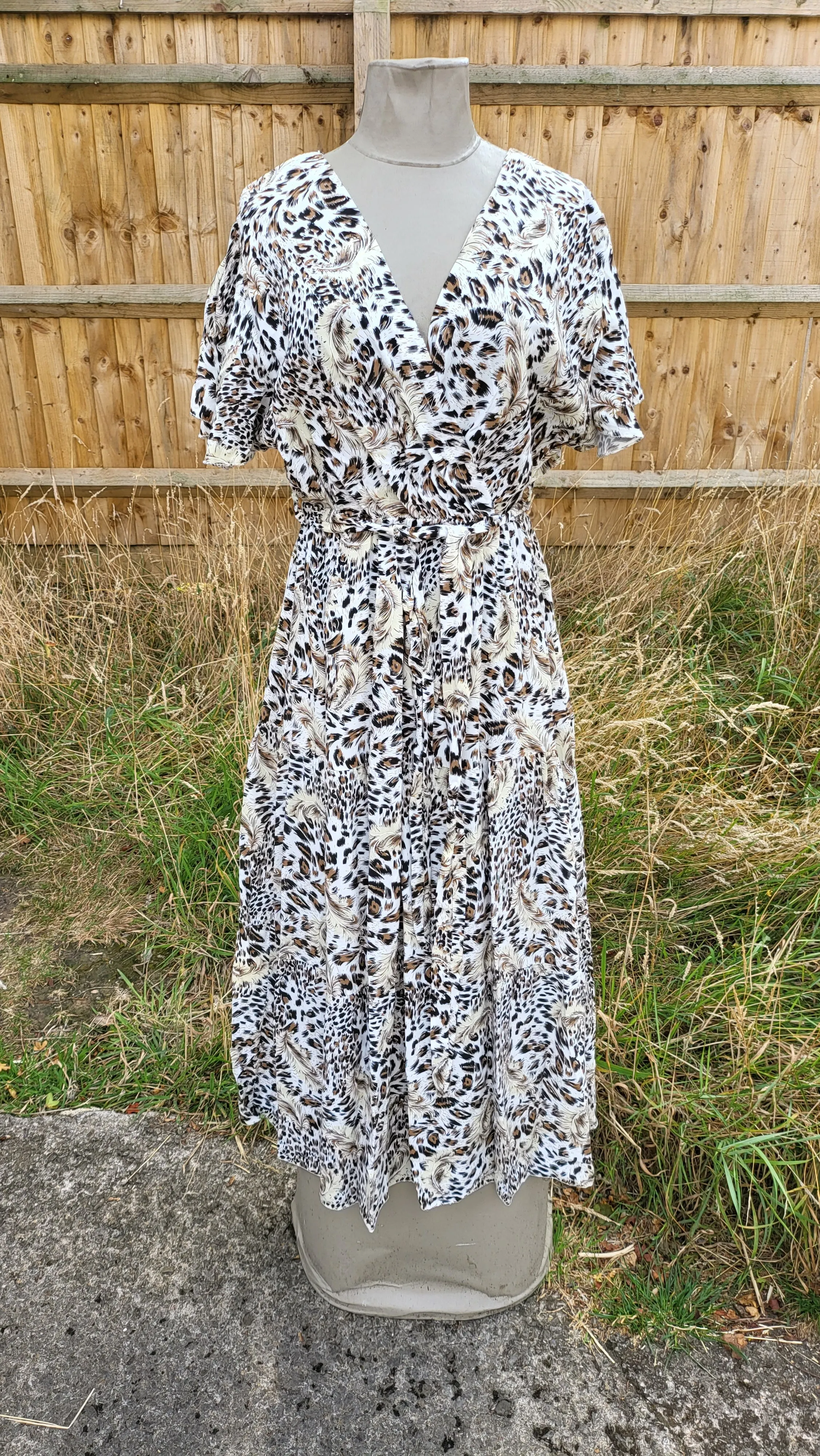 HENRIETTA KD190 H ITALIAN VISCOSE DRESS  UK 10-16