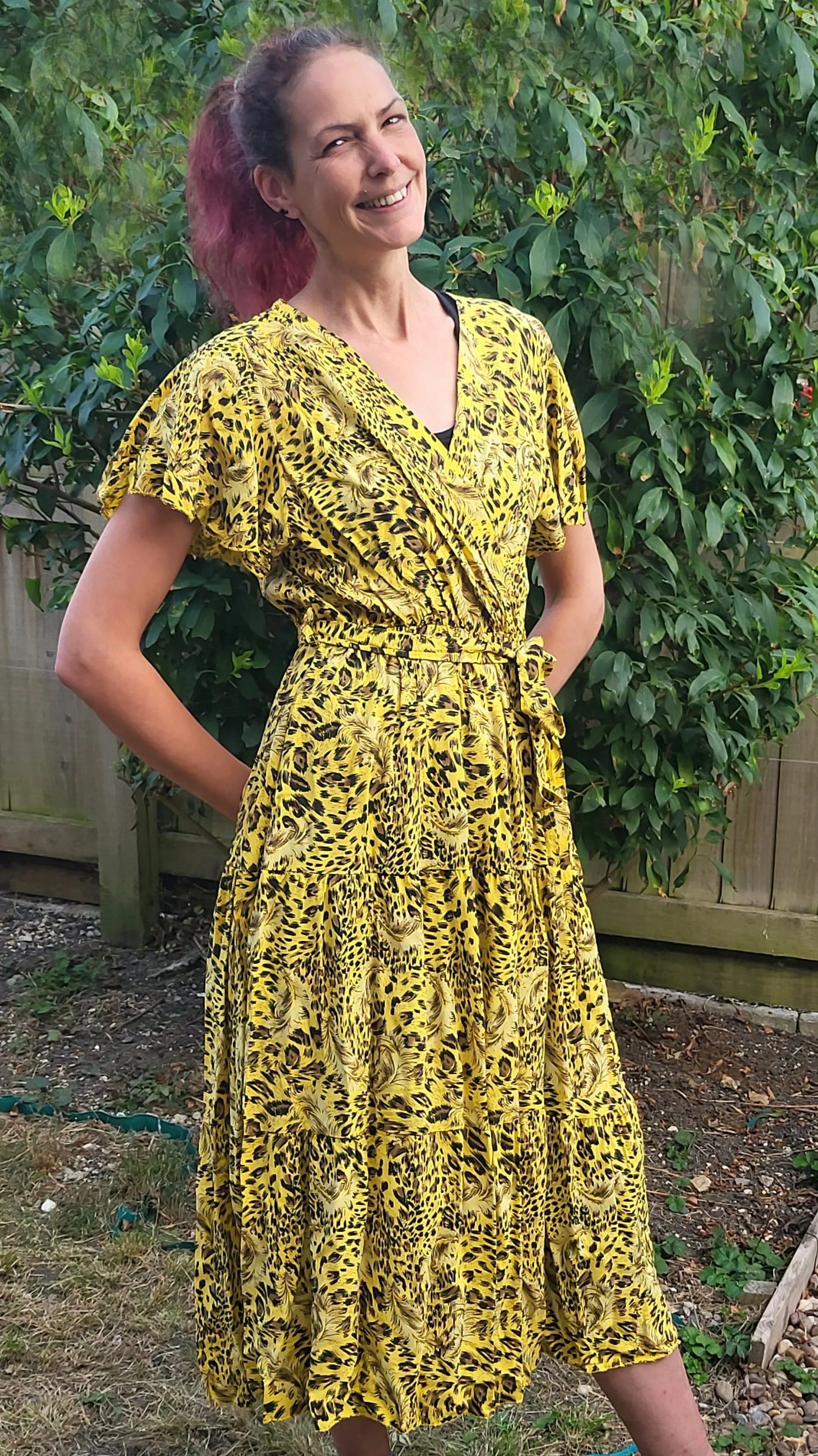 HENRIETTA KD190 H ITALIAN VISCOSE DRESS  UK 10-16