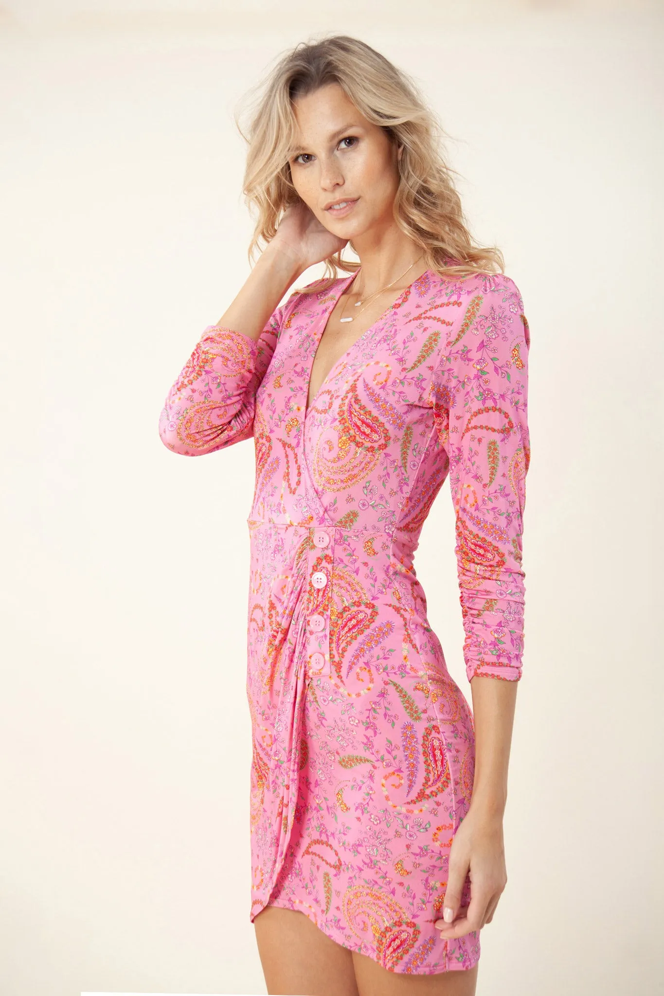 Jasmine Draped Jersey Dress