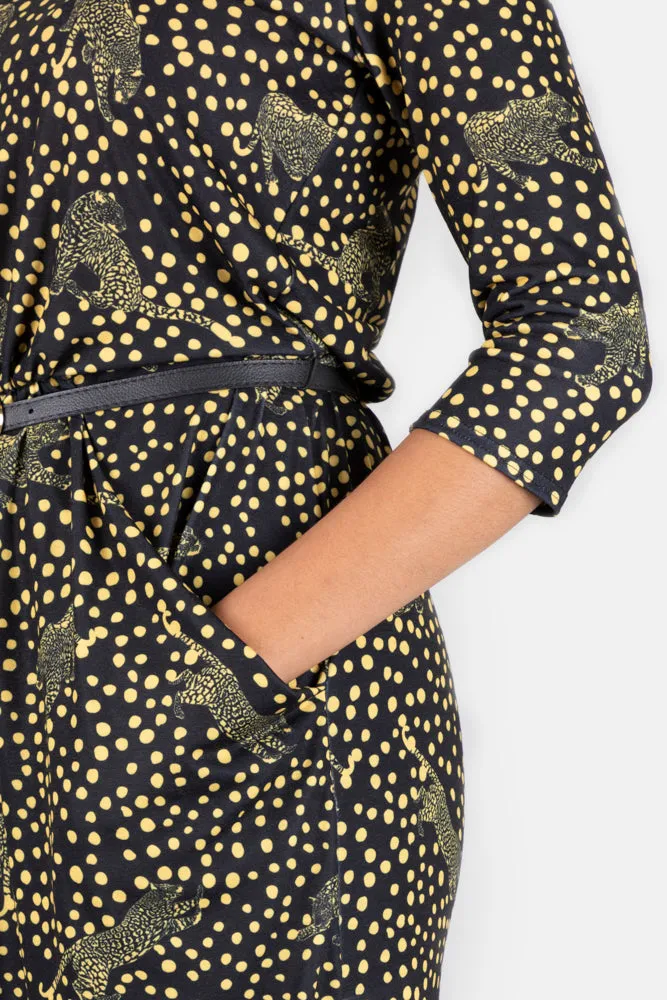 Laura Leopard Print Dress