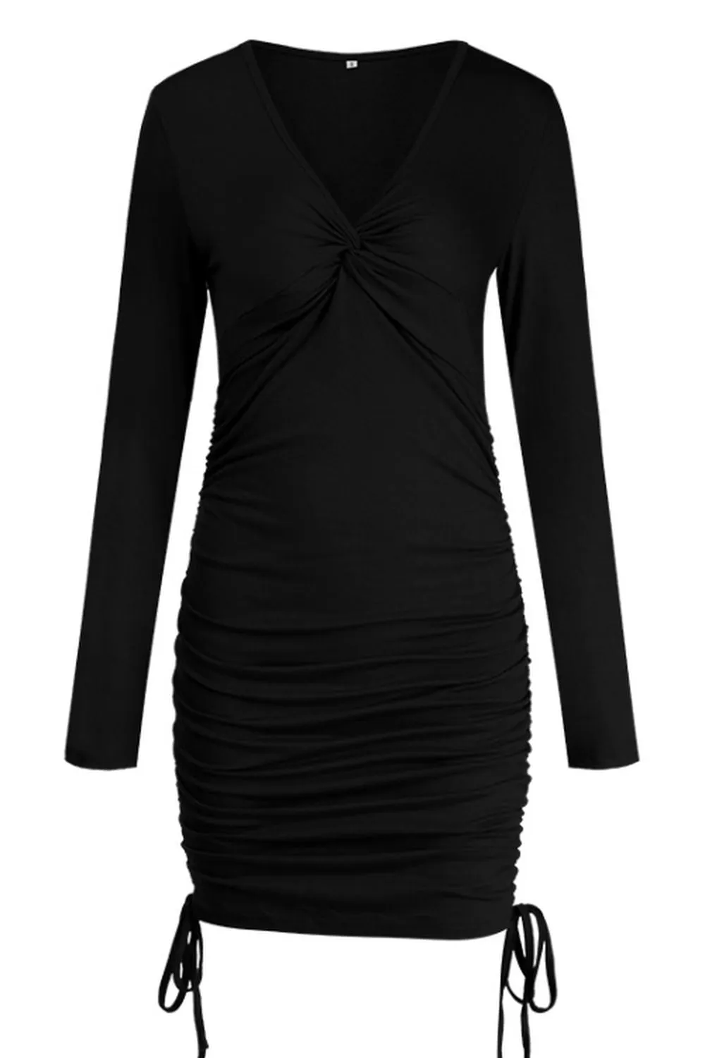 Long Sleeve V-Neck Dress