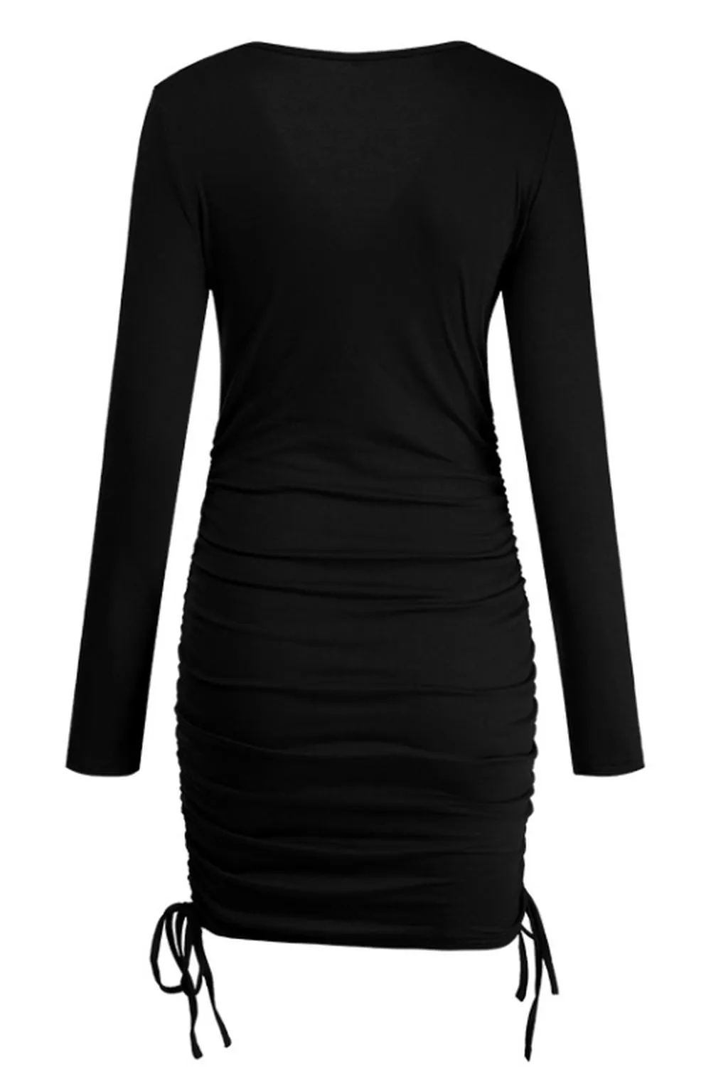 Long Sleeve V-Neck Dress