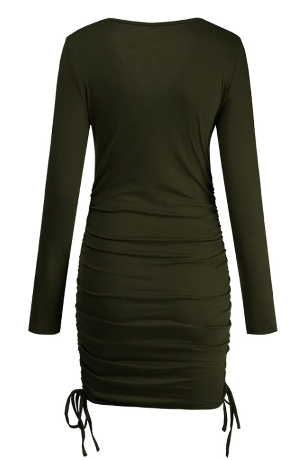 Long Sleeve V-Neck Dress