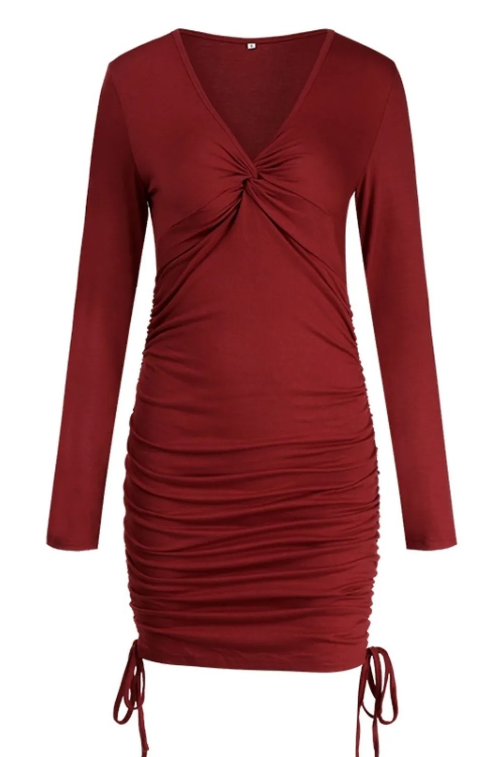 Long Sleeve V-Neck Dress