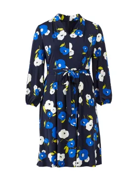 Navy Floral Dress