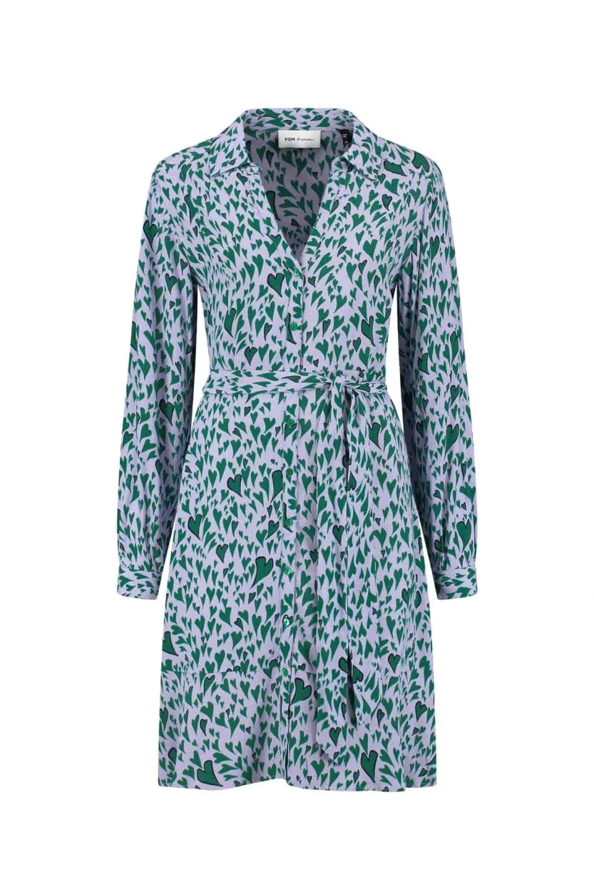 POM Amsterdam Heart to Heart Dress in Lilac - Final Sale