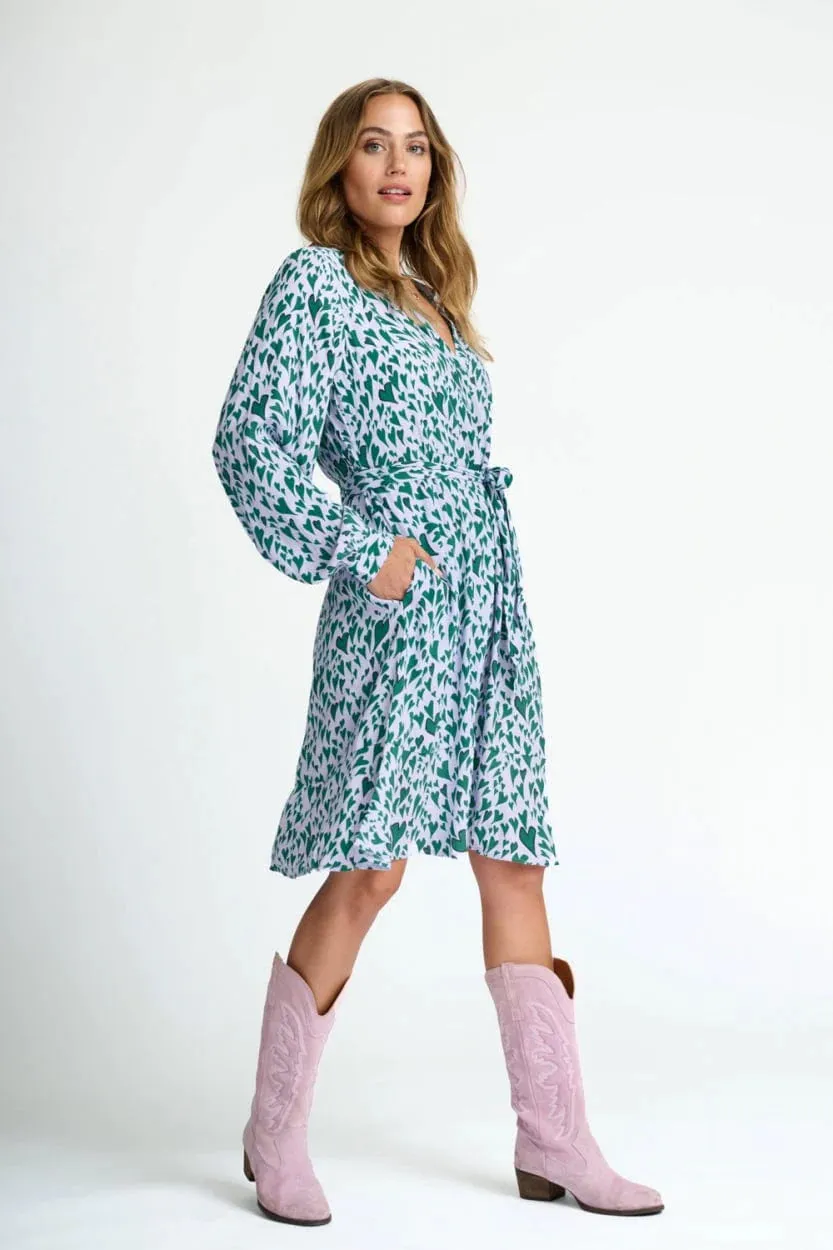 POM Amsterdam Heart to Heart Dress in Lilac - Final Sale