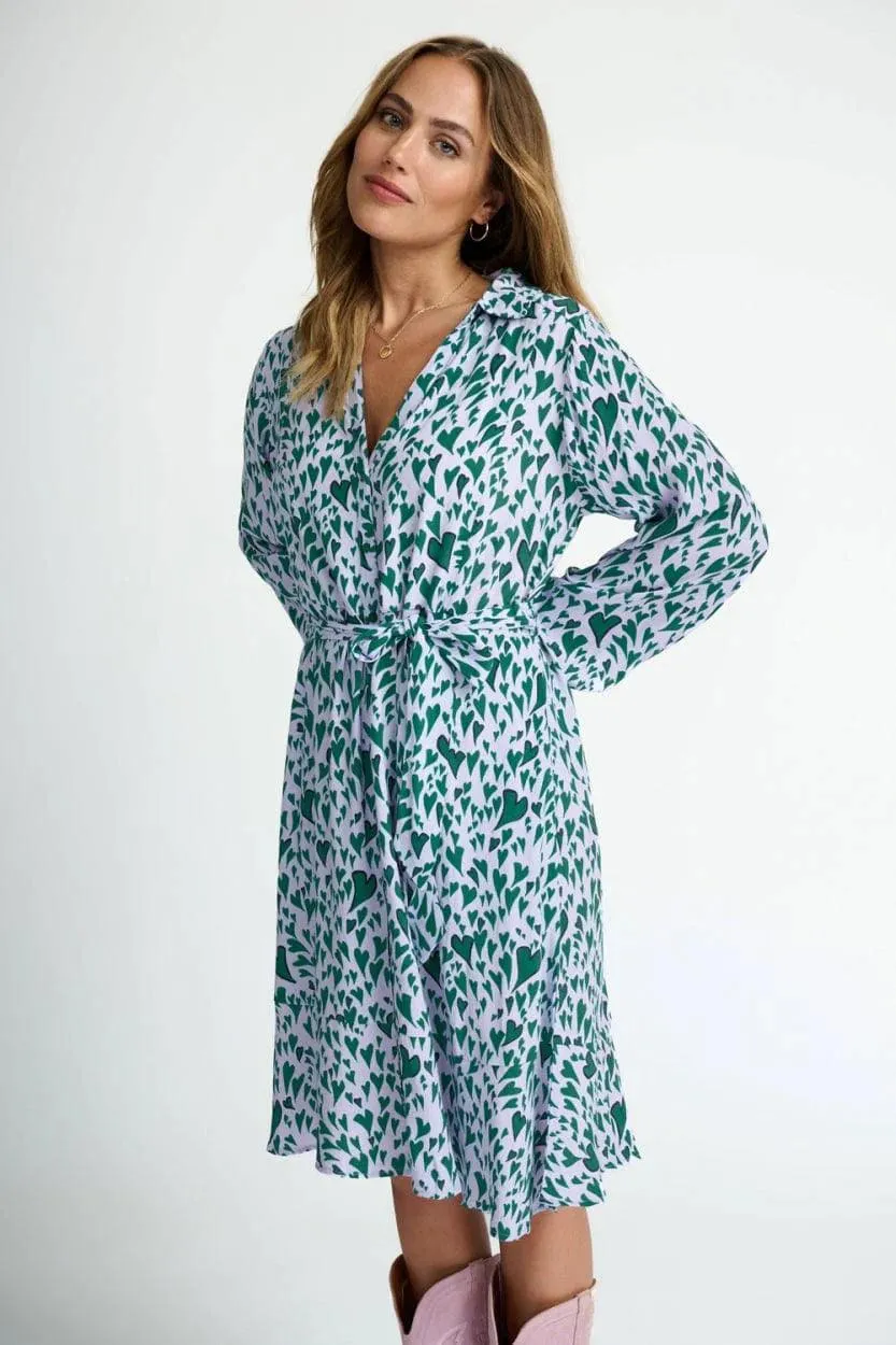 POM Amsterdam Heart to Heart Dress in Lilac - Final Sale