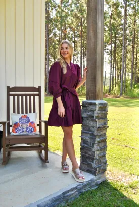 Pretty in Plum Mini Dress