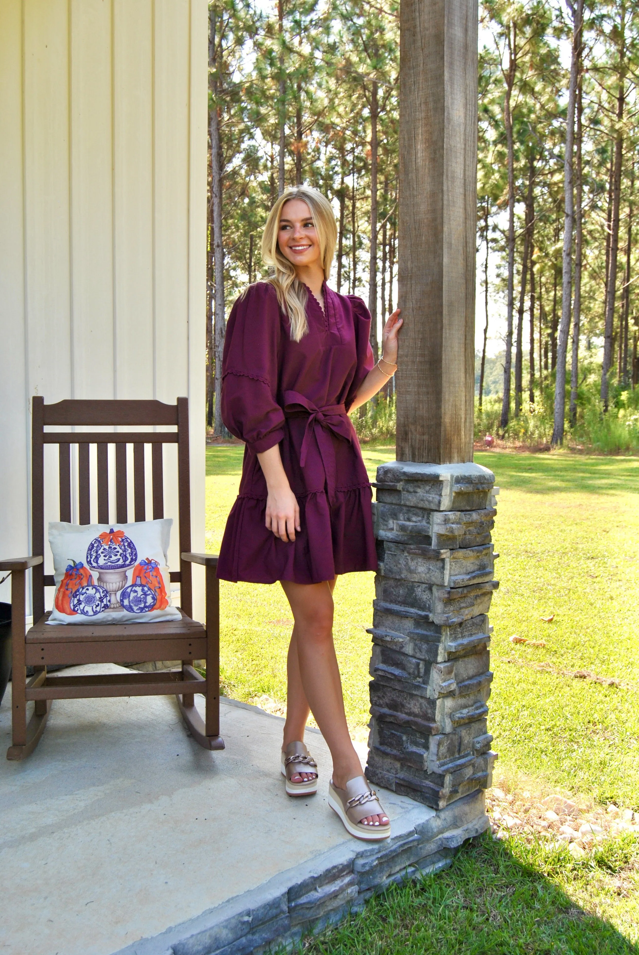 Pretty in Plum Mini Dress