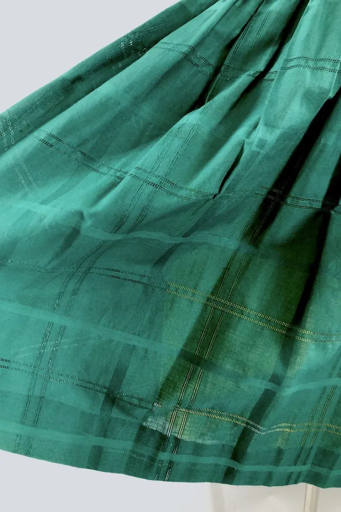 Vintage Forest Green Day Dress