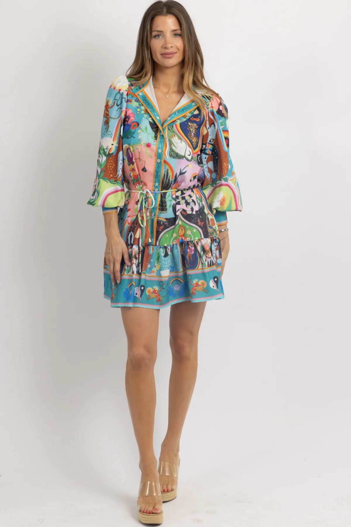 ZIGGY MULTIPRINT MINI DRESS
